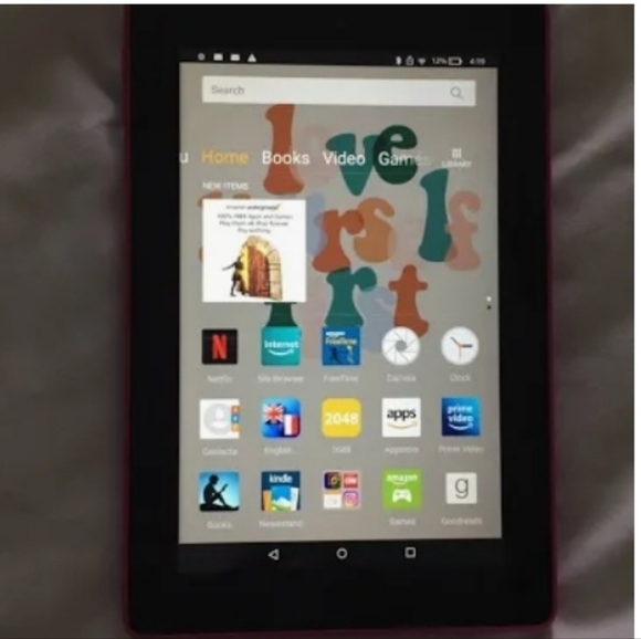 Amazon Fire 7 Tablet (Pink) Unlocked - Picture 5 of 6